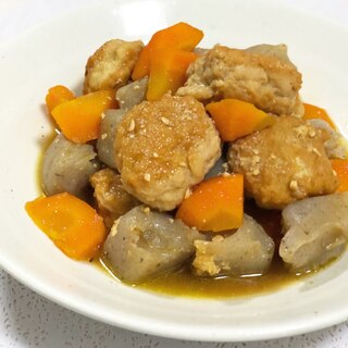 手作り鶏団子の煮物☆